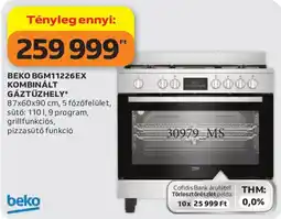 Auchan Beko kombinált gáztűzhely ajánlat