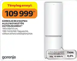 Auchan Gorenje alulfagyasztos hűtőszekrény ajánlat