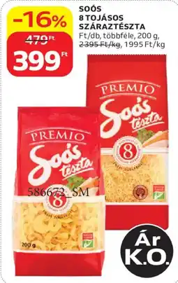 Auchan Premio soós tészta ajánlat