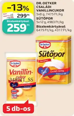 Auchan Dr.Oetker családi vanillincukor ajánlat