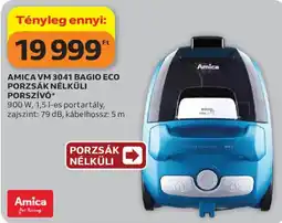 Auchan Amica vm 3041 bagio eco porzsák nélküli porszívó ajánlat
