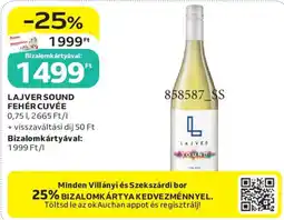 Auchan Lajver sound fehér cuvée ajánlat