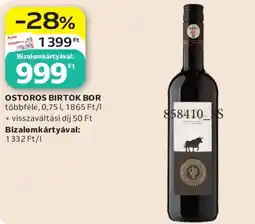 Auchan Ostoros birtok bor ajánlat