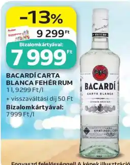 Auchan Bacardi carta blanca feher rum ajánlat