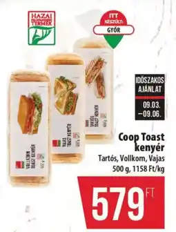 Coop Coop toast kenyér ajánlat