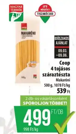 Coop Coop makaróni ajánlat
