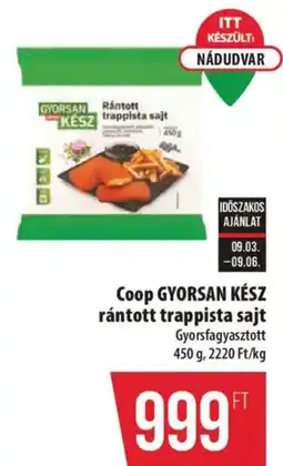 Coop Coop rántott trappista sajt ajánlat