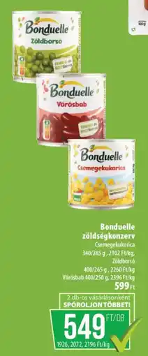 Coop Bonduelle zöldségek ajánlat