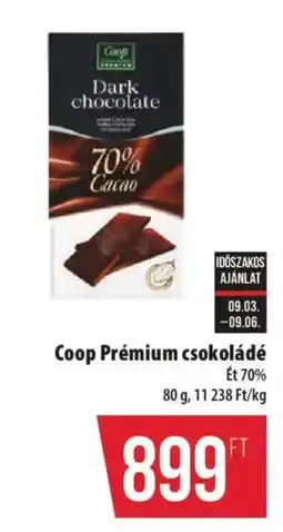 Coop Coop prémium csokoládé ajánlat