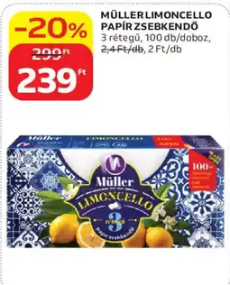 Auchan Müller limoncello papír zsebkendő ajánlat
