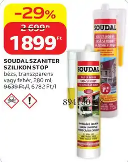 Auchan Soudal szilikon stop ajánlat