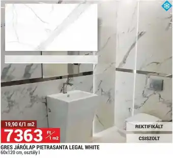 Gres járólap pietrasanta legal white