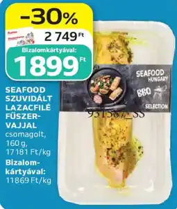 Auchan Seafood szuvidált lazacfilé fűszer-vajjal ajánlat