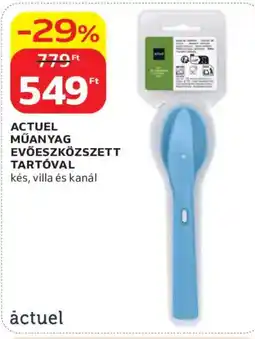 Auchan Actuel műanyag evőeszközzett tartóval ajánlat