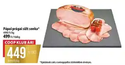 Coop Pápai prágai sült sonka ajánlat