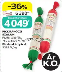 Auchan Pick rákóczi szalámi ajánlat