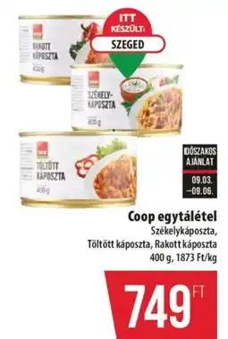 Coop Coop egytálétel ajánlat