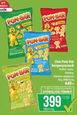 Coop Chio Pom-Bär burgonyasnack ajánlat