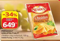 Auchan President szeletelt sajt ajánlat