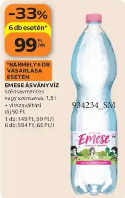 Auchan Emese ásványvíz ajánlat