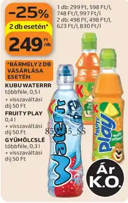 Auchan Kubu waterrr ajánlat