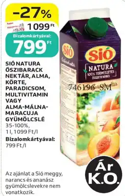 Auchan Sió natura ajánlat