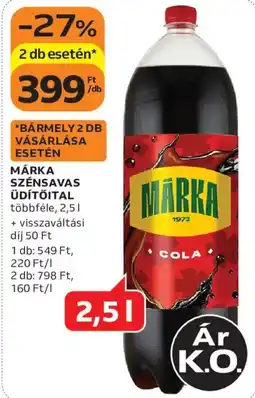 Auchan Márka szénsavas üdítőital ajánlat