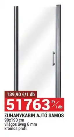 Merkury Market Zuhanykabin ajtó samos ajánlat