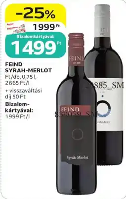 Auchan Feind syrah-merlot ajánlat