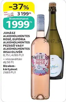 Auchan Juhász alkoholmentes rosé ajánlat