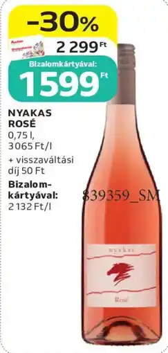Auchan Nyakas rosé ajánlat