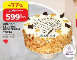 Auchan Auchan kedvenc oroszkrém torta ajánlat