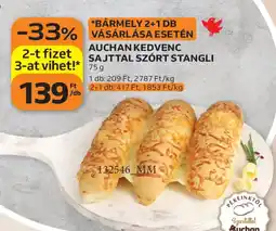 Auchan Auchan kedvenc sajttal szórt stangli ajánlat