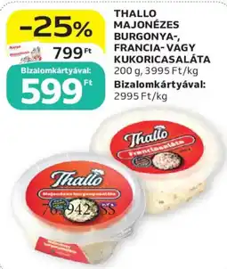 Auchan Thallo majonézes burgonya- vagy kukoricasaláta ajánlat