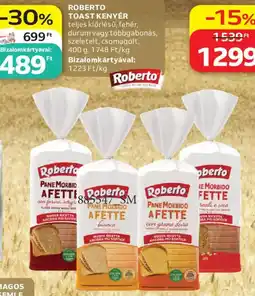 Auchan roberto toast kenyér ajánlat