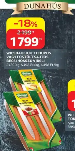 Auchan Wiesbauer bécsi hosszú virsli ajánlat