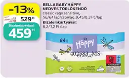 Auchan Bella baby happy nedves törlőkendő ajánlat