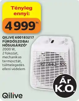 Auchan Qilive fürdőszobai hősugárzó ajánlat
