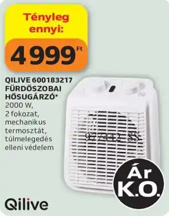Qilive fürdőszobai hősugárzó