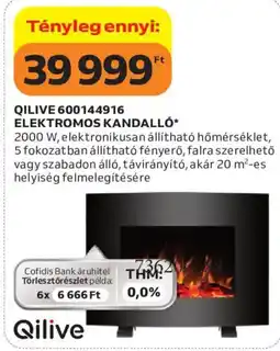 Auchan Qilive elektromos kandalló ajánlat
