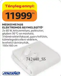 Auchan Mesko elektromos ágymelegítő ajánlat