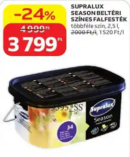 Auchan Supralux season beltéri színes falfesték ajánlat