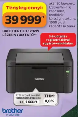 Auchan Brother lézernyomtató ajánlat