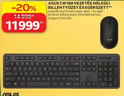 Auchan Asus cw100 vezeték nélküli billentyűzet és egérszett ajánlat