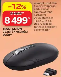 Auchan Trust seron vezeték nélküli egér ajánlat