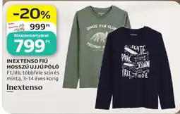 Auchan Inextenso fiú hosszú ujjú póló ajánlat