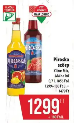 Coop Piroска szörp ajánlat