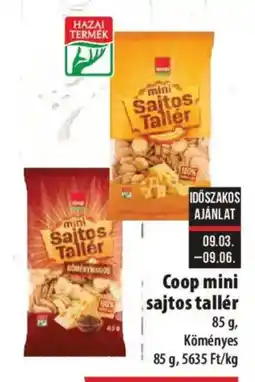 Coop Coop mini sajtos tallér ajánlat