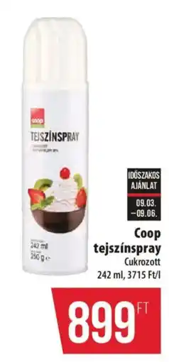 Coop Coop tejszínspray ajánlat