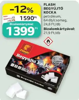 Auchan Flash begyújtó kocka ajánlat